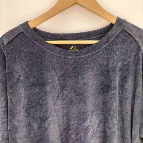 ニードルズ Needles  L/S U Neck Tee – C/Pe Velour ベロア ロング スリーブ Tシャツ メンズ JPN:S